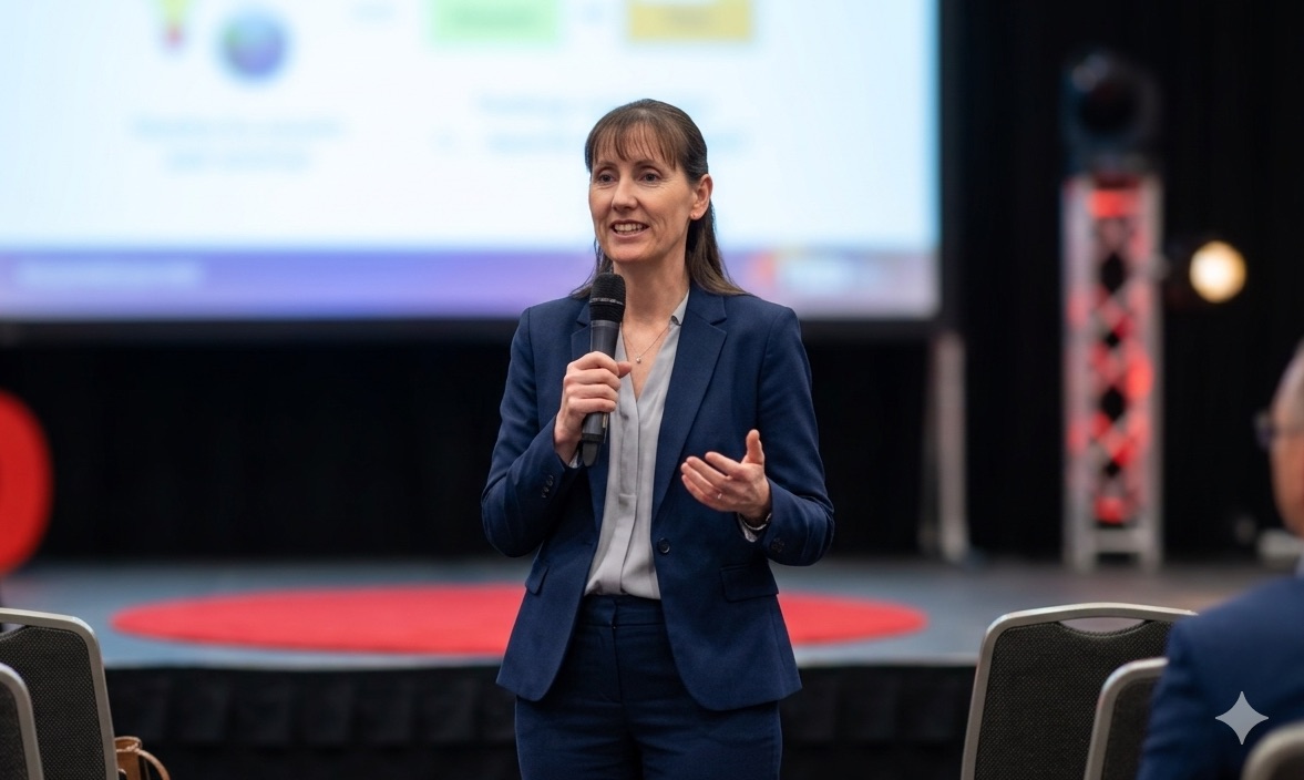 Director of Iridium Education presenting to an audience